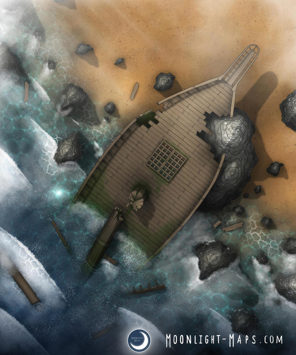 Shipwreck Moonlight Maps