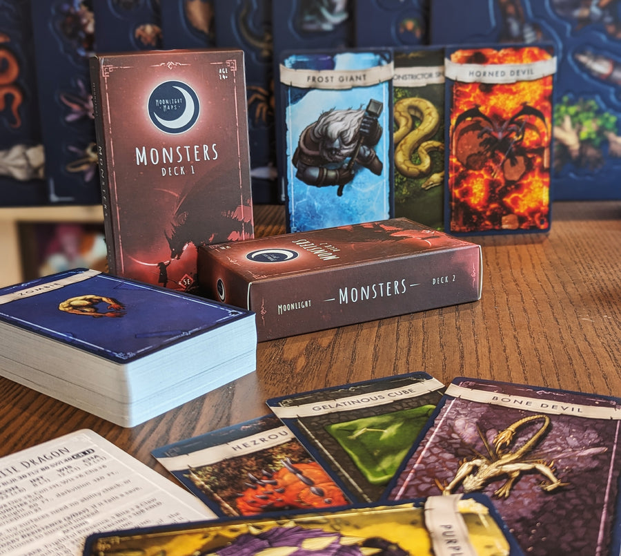 5e Monster Card deck for TTRPGs – Moonlight Maps