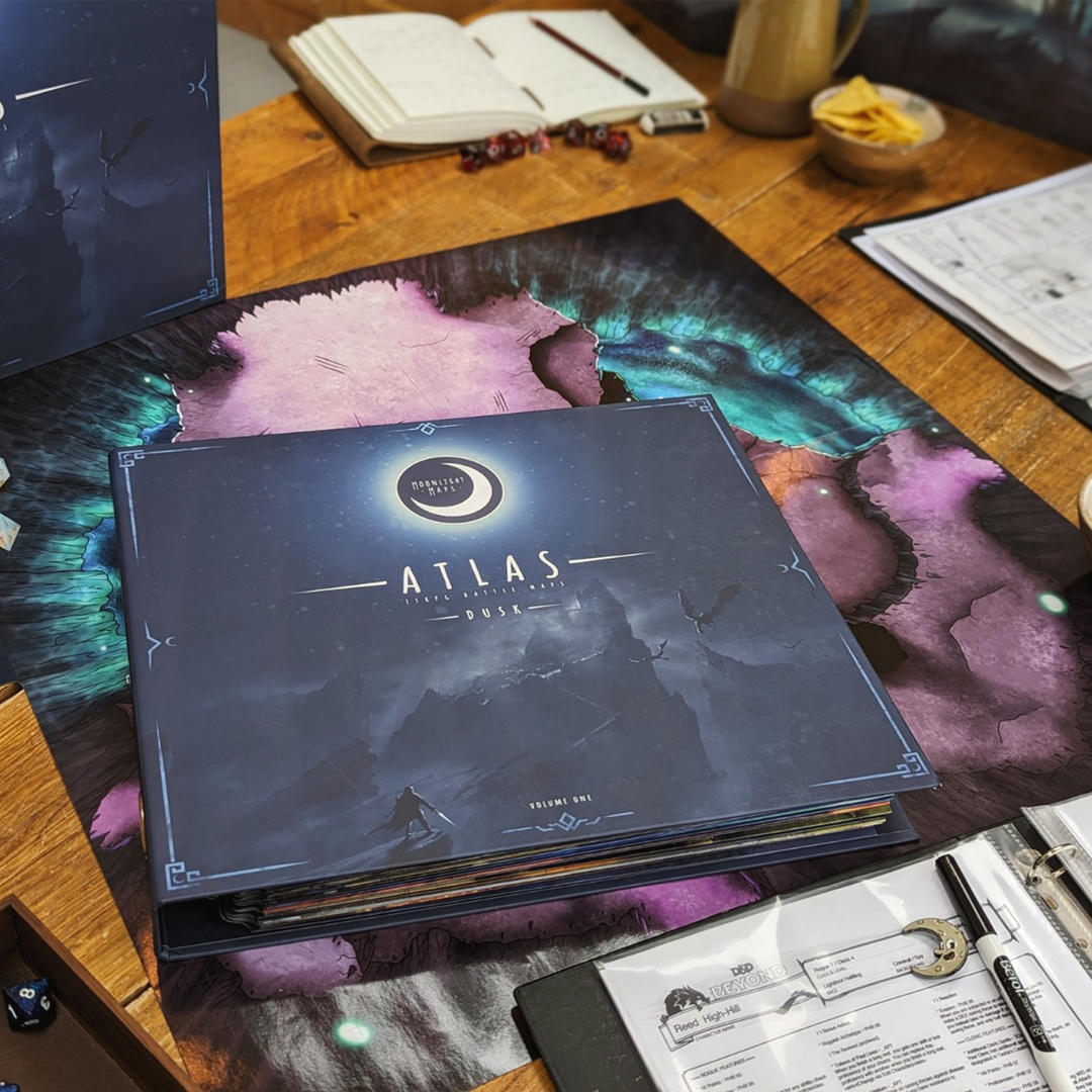 Rpg Atlas Map ATLAS physical TTRPG battle maps – Moonlight Maps