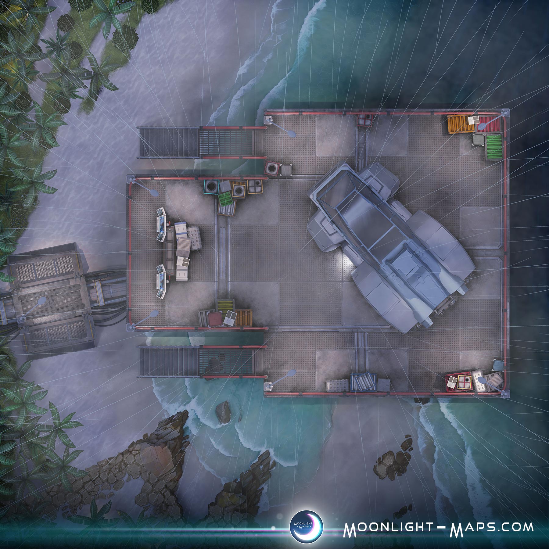 Coastal Outpost – Moonlight Maps