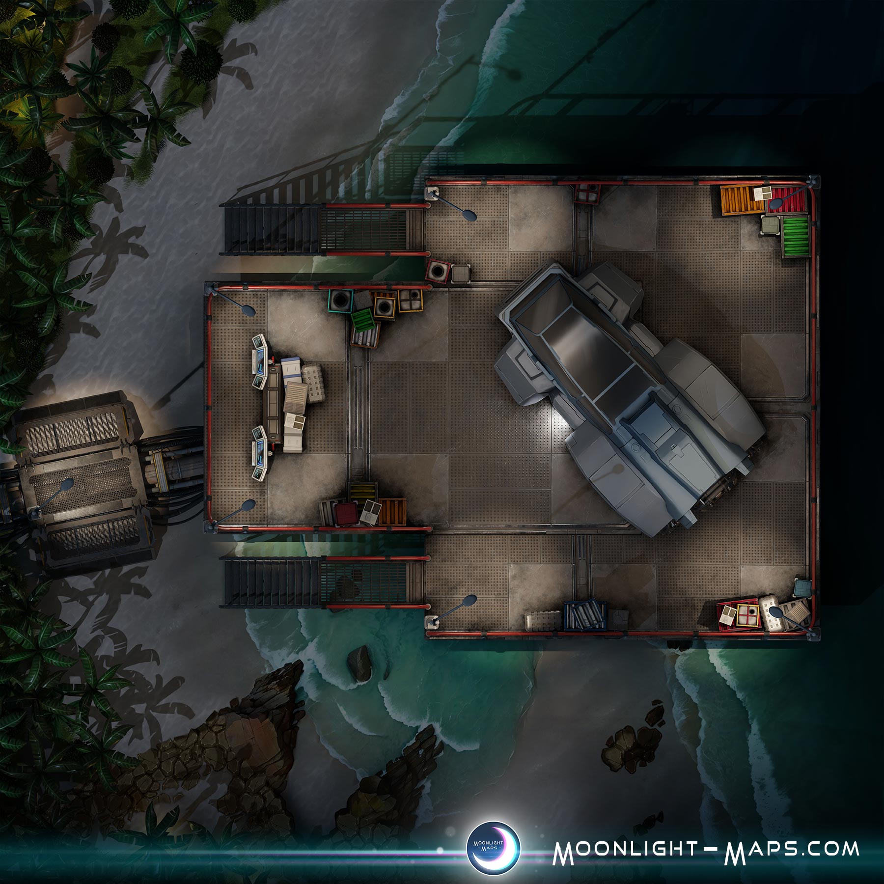 Coastal Outpost – Moonlight Maps
