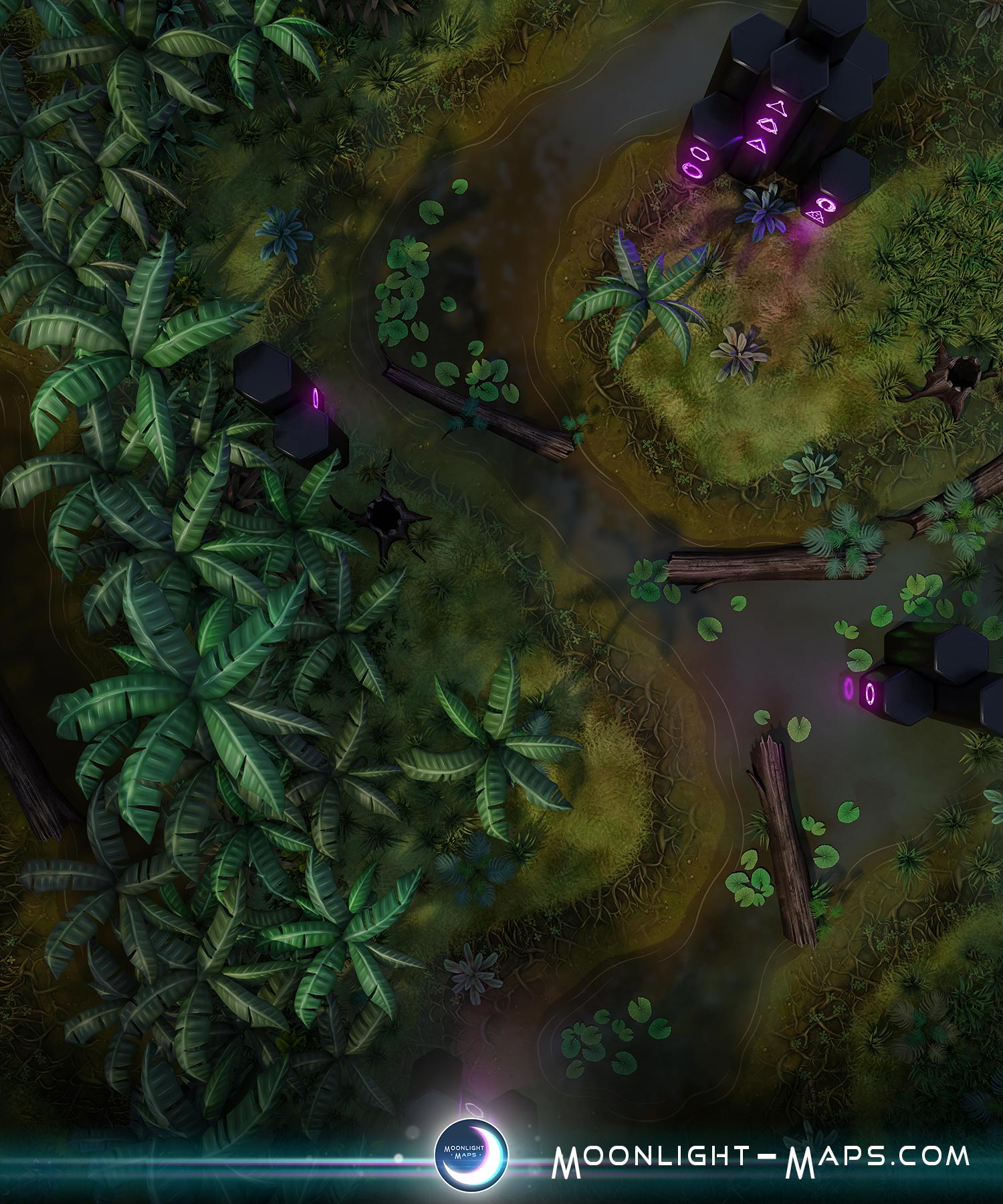Jungle Monolith – Moonlight Maps