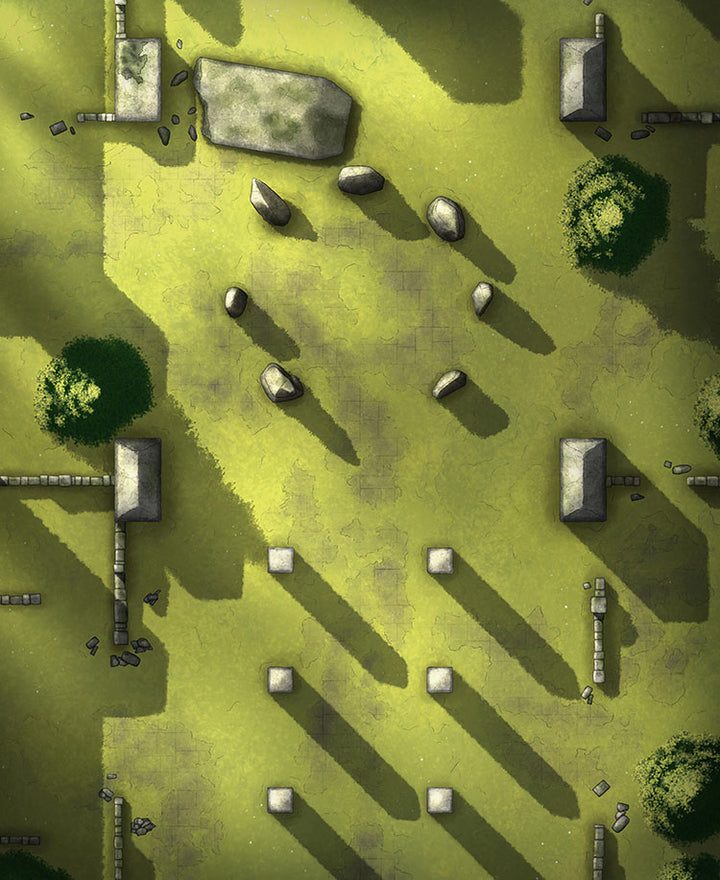 The Ancient portal battle map with no clues other than a stone circle. 