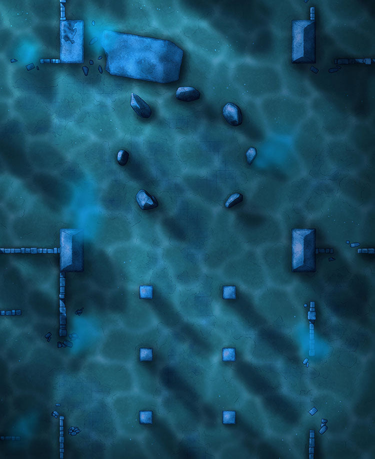 Underwater battlemap no glow verson of Ancient Portal