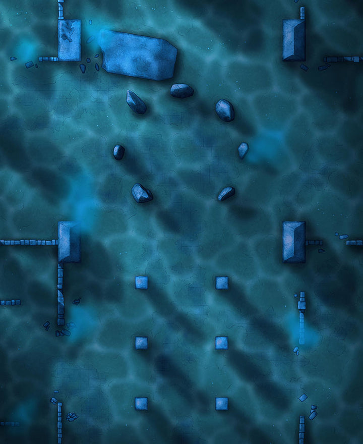 Underwater battlemap no glow verson of Ancient Portal