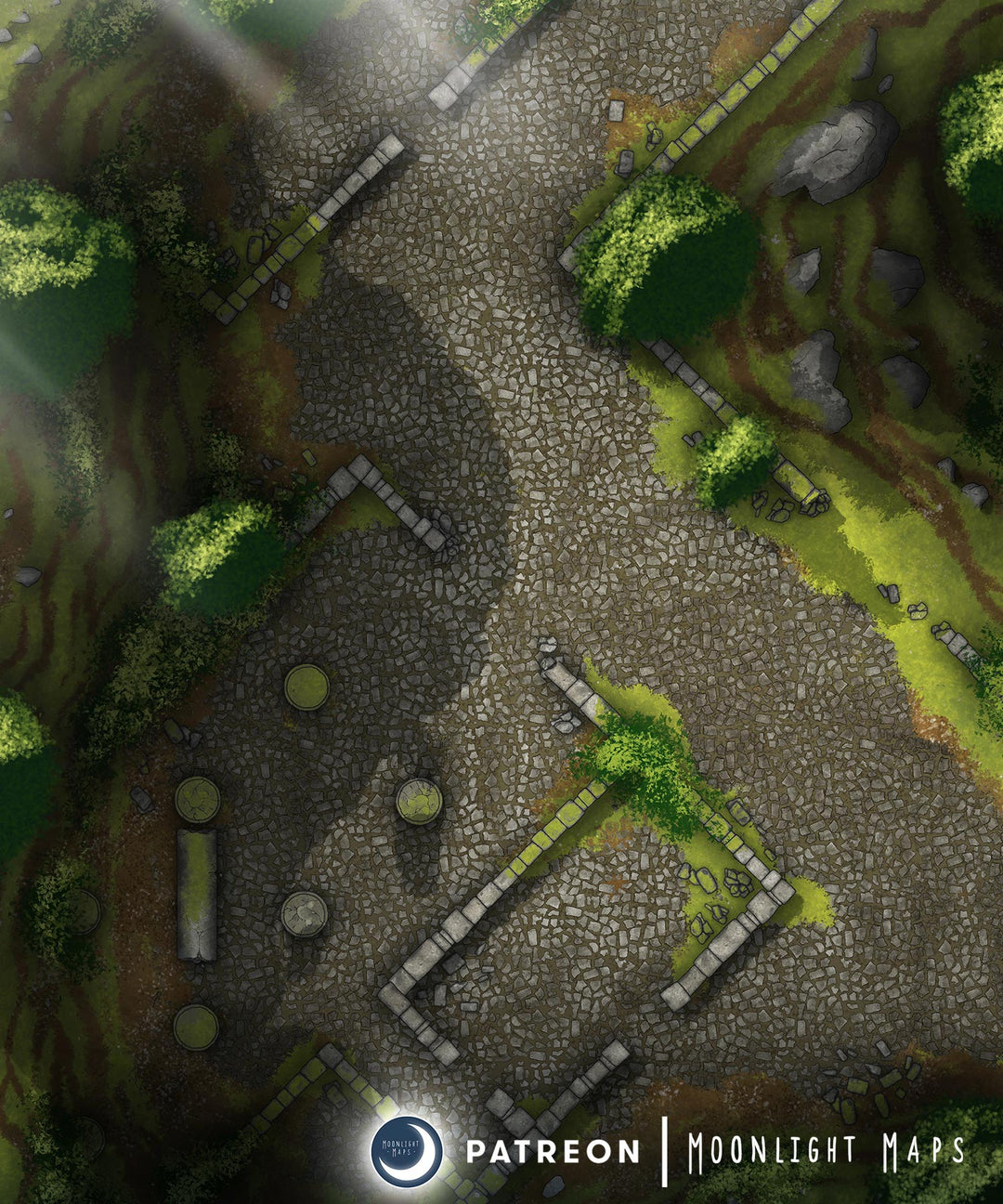 Variant with extra overgrowth in the ancient ruins. 