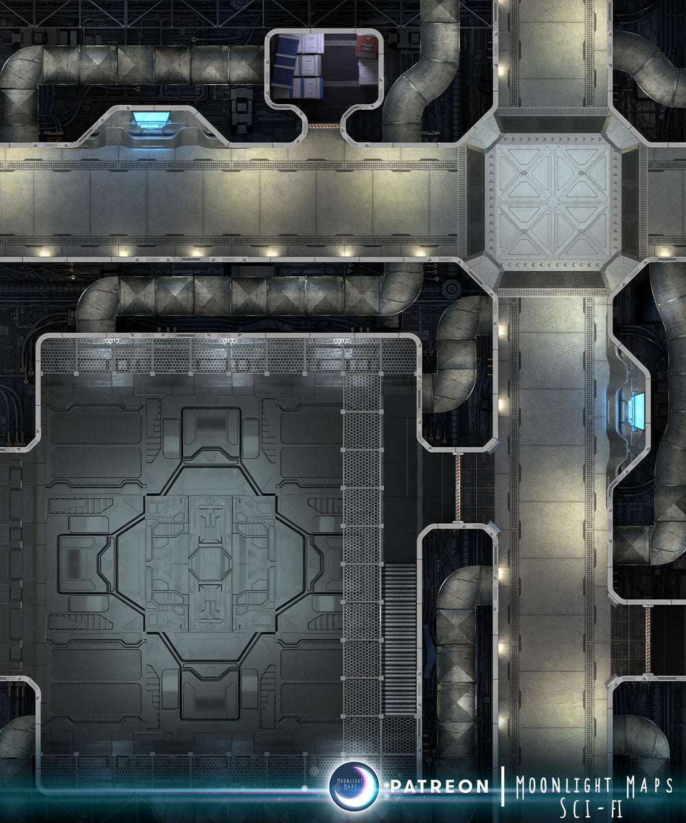 Scifi and Cyberpunk TTRPG Battle Maps – Tagged