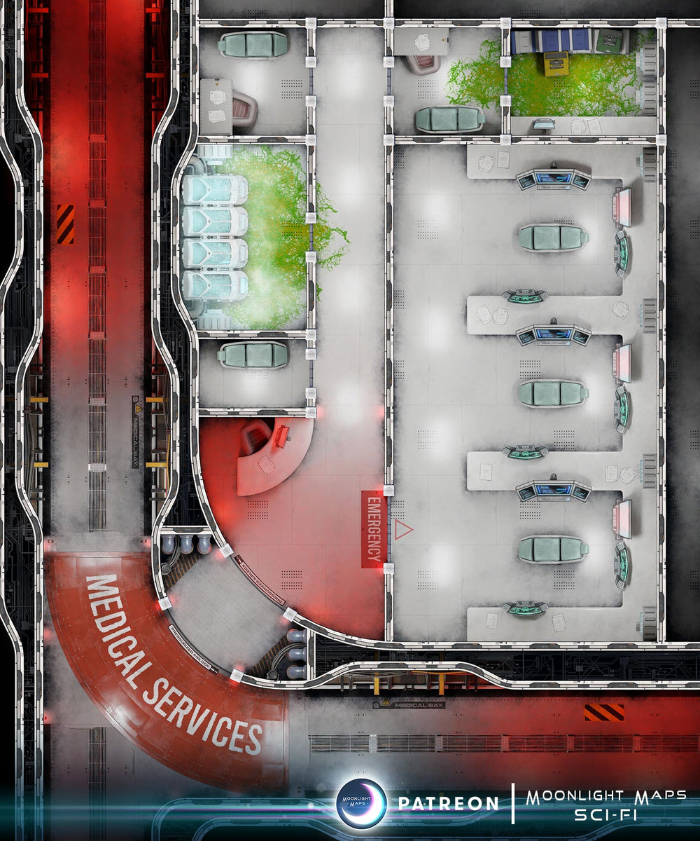 Scifi and Cyberpunk TTRPG Battle Maps – Tagged